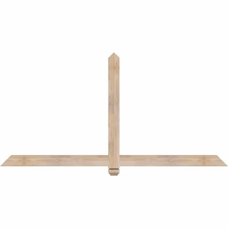 Ekena Millwork Eugene Smooth Timber Gable Bracket, Douglas Fir, 72"W x 36"H x 1 1/2"D x 3 1/2"F, 12/12 Pitch GBW072X36X0204EUG00SDF